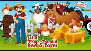 Детские песни на английском. Old MacDonald had a farm. Educational video.
