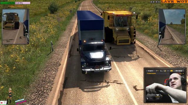 "Euro Truck Simulator 2" (Рус.Мап + южный регион + ЗИЛ-130) Катим на ЮГ смотреть онлайн