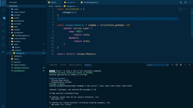 29 SETUP REACT REDUX & REDUX THUNK REACT NATIVE смотреть онлайн