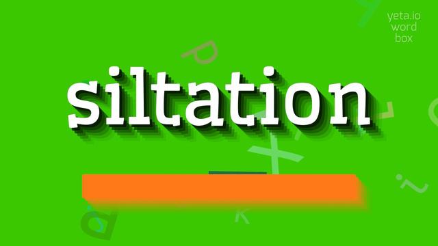 SILTATION - HOW TO PRONOUNCE IT? #siltation смотреть онлайн