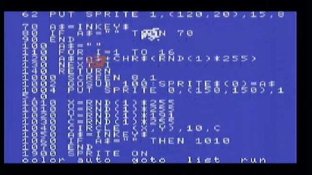 MSX Basic Programming Sprites, Collision, Joystick смотреть онлайн