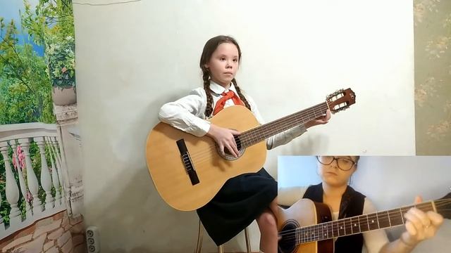 "Крейсер Аврора"- инструментал на 2 гитары. Ученик и педагог смотреть онлайн