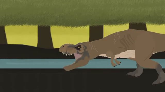 t rex vs salt water croc UwU смотреть онлайн