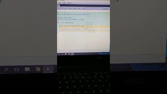 Description of a JAVA Program. смотреть онлайн