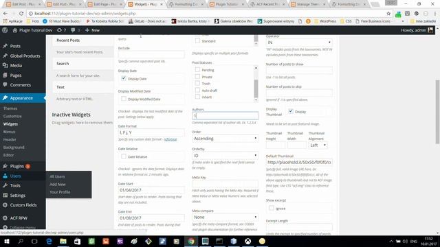 ACF Recent Posts Widget Overview смотреть онлайн