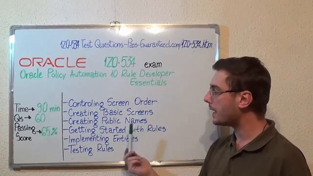 1Z0-534 – Oracle Exam Policy Automation Test Developer Questions смотреть онлайн