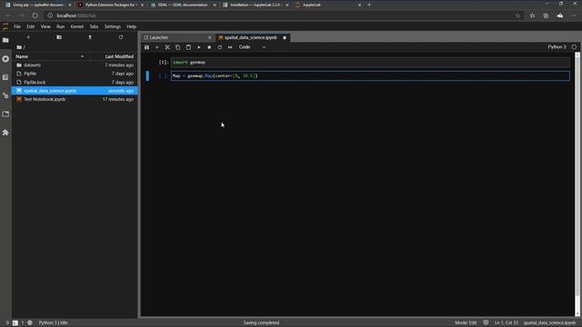 Spatial Data Science with Python - Install Geopandas, Geemap & JupyterLab for Interactive Mapping смотреть онлайн