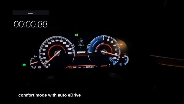 BMW 530e G30 Acceleration 0-100