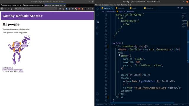Convert Gatsby Default Starter to Linaria CSS смотреть онлайн