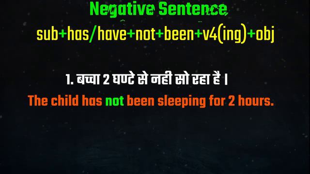 Present Perfect Continuous Tense formula, Affirmative/Negative/Interrogative Sentences #tense смотреть онлайн
