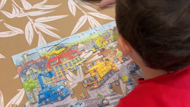 RAVENSBURGER PUZZLE 6+ XXL 100 | KiNDER PUZZLE | PLAYING WITH PAPA | CHRISTMAS GIFT смотреть онлайн