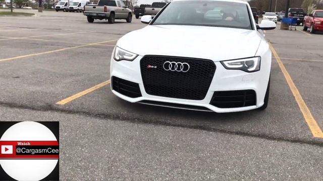 INSANE LOUD AUDI RS5 Exhaust! Straight Pipe RS5 on HRE Wheels! смотреть онлайн