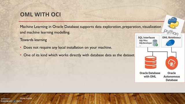 Oracle Machine Learning with Oracle Cloud : An Introduction смотреть онлайн