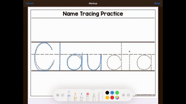 Kids Digital Name Tracing Practise on iPad смотреть онлайн