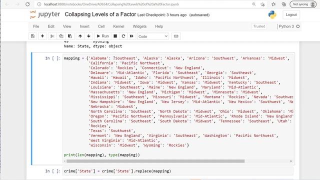 Collapsing Levels of a Factor Variable in Python смотреть онлайн