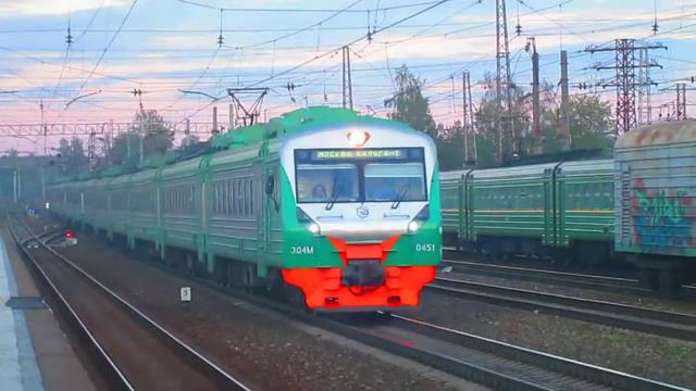 Электропоезд ЭД4М-0451 Экспресс станция Нара смотреть онлайн