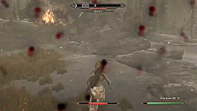 Skyrim Special Edition short battle with giant and Damage Stamina Regen смотреть онлайн