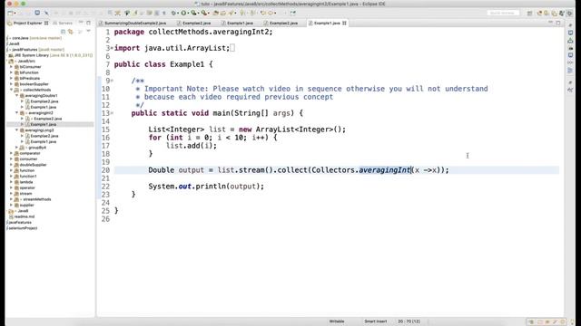 All averaging Methods of Stream API Video 56 смотреть онлайн