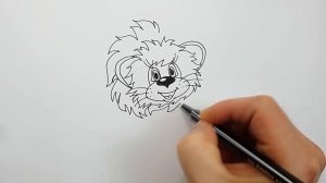Как Нарисовать Львенка из мультика (Как львенок и черепаха пели песню) пошагово