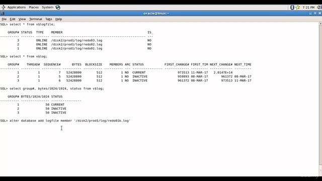 059 Oracle DBA Complete Tutorial - REDO Logfile Management Demo 1 смотреть онлайн