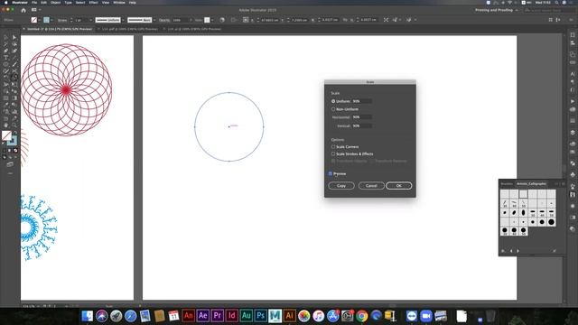 L14- illustrator, Rotate, Scale tool смотреть онлайн