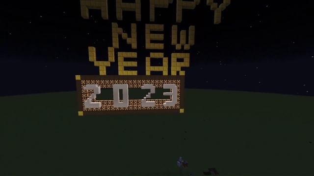 I build Happy new year 2023 in Minecraft java edition смотреть онлайн