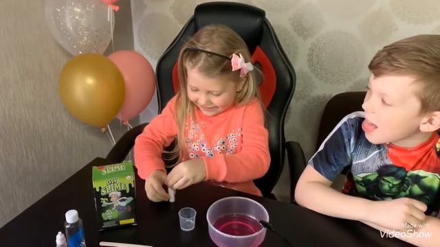 粘泥 🤩 Делаем СЛАЙМ! Набор для СЛАЙМА DIE SLIME! Посмотри Какой СЛАЙМ получился у Алисии? смотреть онлайн