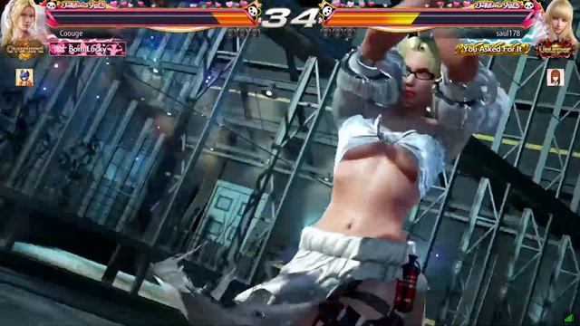 468 - Tekken 7 - Coouge (Nina) vs saul178 (Lili) смотреть онлайн