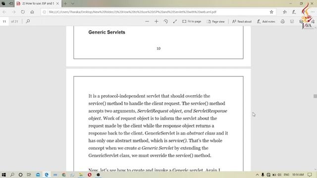 How to use JSP and Servlet with web.xml смотреть онлайн