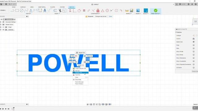 Fusion 360 Quick Tip - Creating Text in a Sketch смотреть онлайн