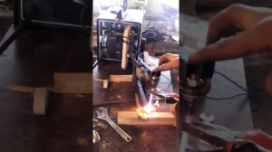 Контактна сварка из сварочного "Бригадир"!