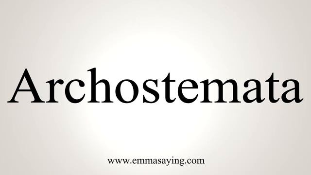 How To Say Archostemata смотреть онлайн