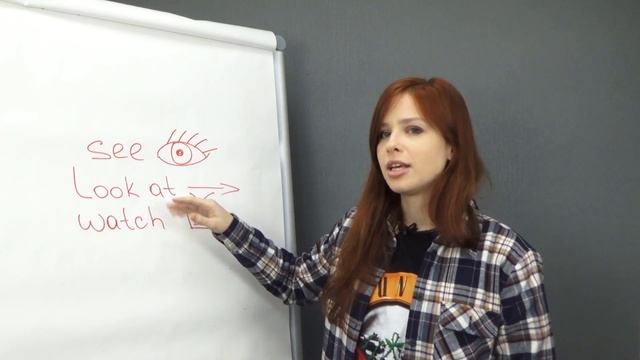 Лексика английского языка. Разница между глаголами look аt, see, watch. 18 + смотреть онлайн