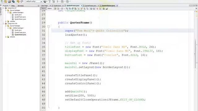Java Swing GUIs 07 Quoter смотреть онлайн