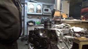 Туарег 2.5, VW T5 сборка мотора часть 1