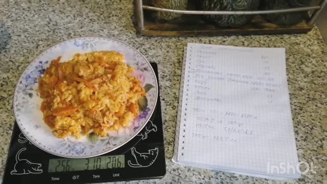 Плов- почти классический рецепт. не помешает похудению, всего 154.5 кк на 100 гр ! смотреть онлайн