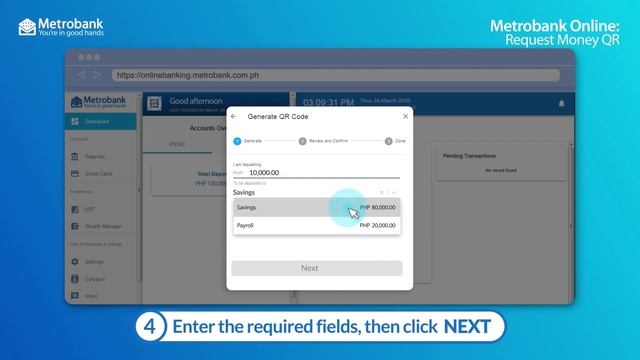 How to generate QR Code with Metrobank Online смотреть онлайн