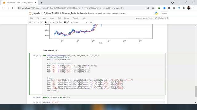 [Investment Analysis Using Python] - Lesson 10. Interactive Plot with Moving Average смотреть онлайн