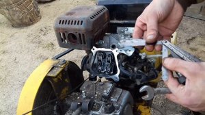 Ремонтирую мотоблок,  регулировка клапанов своими руками