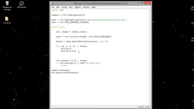 Detección de ROSTROS en OpenCV y Python | "MUY FACIL" смотреть онлайн
