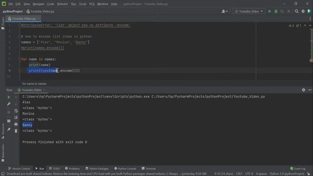 Trick to encode list items in python смотреть онлайн
