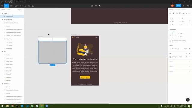 Landing Page Design using Figma / HTML / CSS / Javascript - Part 2 - Figma Design of Mobile View смотреть онлайн