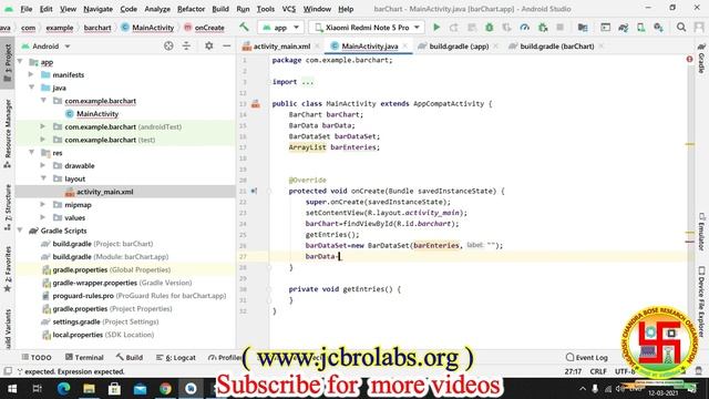 How to create and display bar chart in Android mobile App ? ( In Hindi ) смотреть онлайн