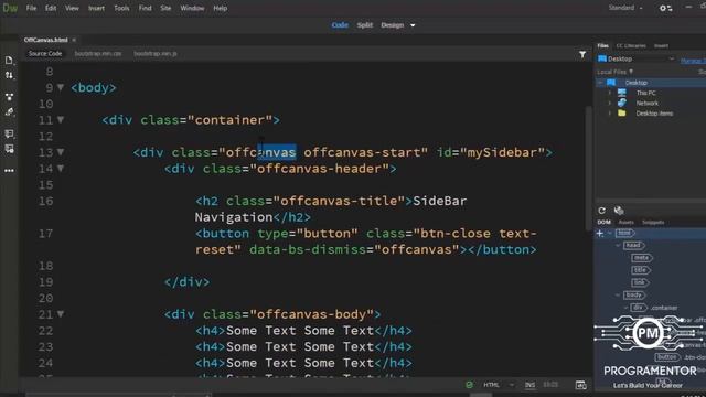 34 | Bootstrap 5 OffCanvas | SideBar Navigation | SideBar In Bootstrap 5 | Bootstrap (Hindi/Urdu) смотреть онлайн
