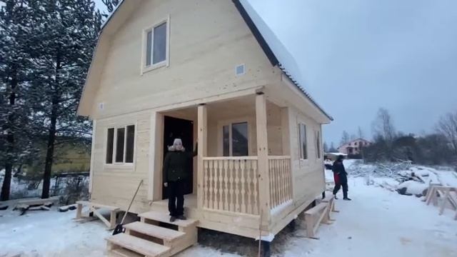 Видеообзор дома из бруса "Анапа" от СК ДомоЦентр (05.01.2021) смотреть онлайн