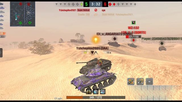 Легчайший колобанов на Т49 | Tanks Blitz смотреть онлайн