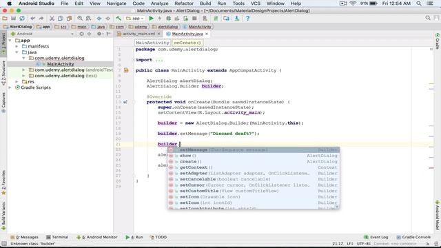 48. Create an Alert Dialog смотреть онлайн