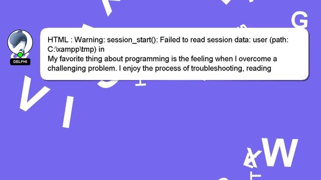 HTML : Warning: session_start(): Failed to read session data: user (path: C:\xampp\tmp) in смотреть онлайн