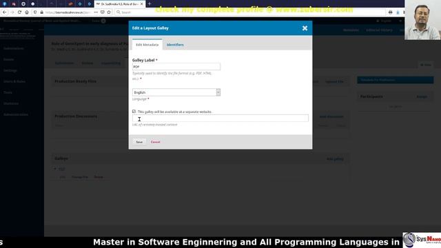 047 OJS how to split multi journal with publisher website смотреть онлайн