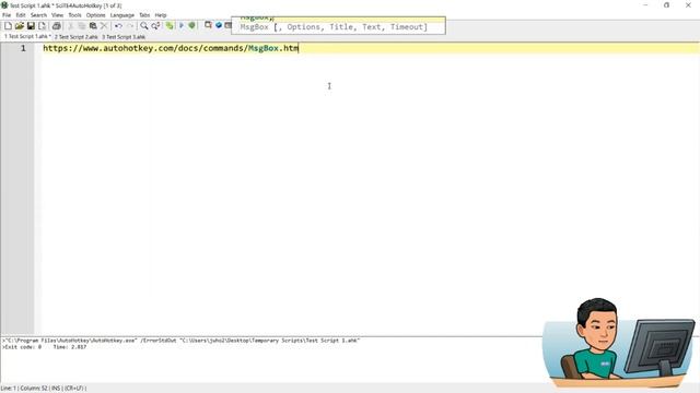 [Juho's AutoHotkey Tutorial #6 Msgbox And Inputbox] Part 1 - Message Box смотреть онлайн
